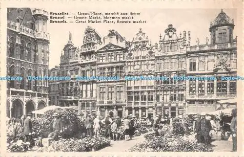 R509285 Brüssel Großer Marktplatz Blumenmarkt Neuheit