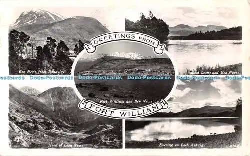 R507968 Greetings From Fort William Head of Glen Nevis J B White RP Multi View 1