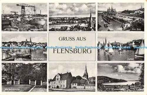 R507974 Gruss aus Flensburg Am Hafen Thomsen Nr 220 Multi View