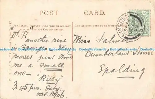 R507991 Lincoln Cathedral W H S und S Derwent Serie 417 1906