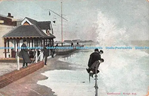 R509366 Eastbourne Rough Sea 1917