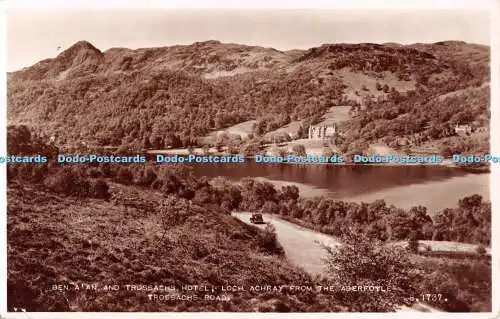 R508018 Ben A An and Trossachs Hotel Loch Achray from the Aberfoyle Trossachs Ro