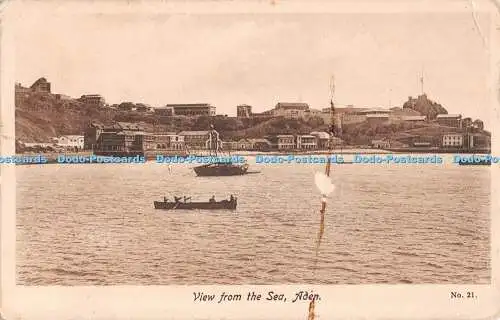 R510893 Aden View From the Sea M S Lehem Egyptian Cigarettes Factory No 21