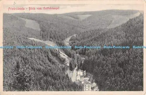 R511003 Friedrichroda Blick vom Gottlobtempel Stengel 37502 1910