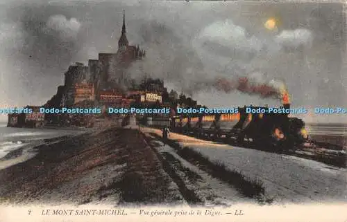 R511100 2 Le Mont Saint Michel Vue generale prise de la Digue LL