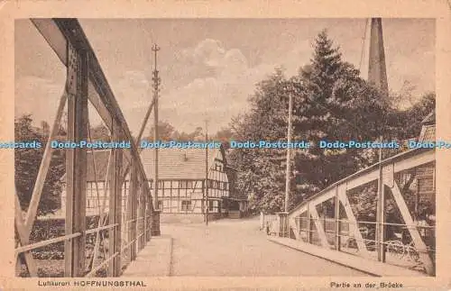 R513329 Luftkurort Hoffnungsthal Partie an der Brücke Fr Zapp