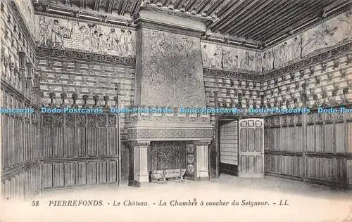 R511142 58 Pierrefonds Le Chateau La Chambre a coucher du Seigneur LL Levy et Ne