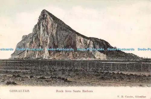 R511154 Gibraltar Rock from Santa Barbara V B Cumbo