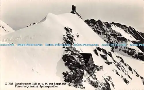 R509731 Jungfraujoch u M Mit Berghaus Forschungsinstitut Spinxpavillion Beringer