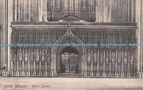 R509747 York Minster Choir Screen F Frith No 28802