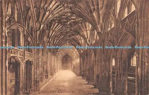 R513536 Gloucester Cathedral Cloisters F Frith No 28996 1943