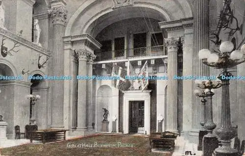 R513582 Blenheim Palace Great Hall Valentine Series 1905