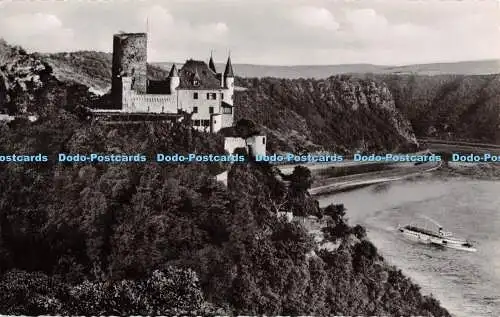 R511423 Burg Katz am Rhein mit Loreley Schoning Agfa N R 2512