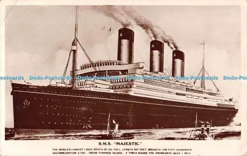 R509979 R M S Majestic Ocean Trading Ein echtes Bromidfoto