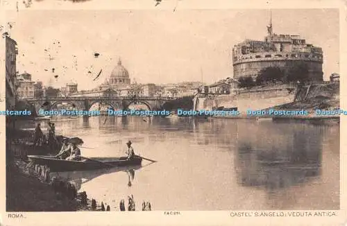 R510008 Roma Castel S Angelo Veduta Antica F und C 1907