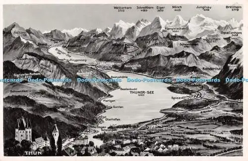 R511569 Thun Wetterhorn Eigermönch Jungfrau Fotoglob Wehrli und Vouga RP