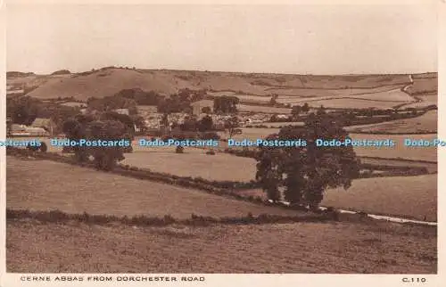 R510079 Cerne Abbas aus Dorchester Road Ed J Burrow Borough Serie 1935