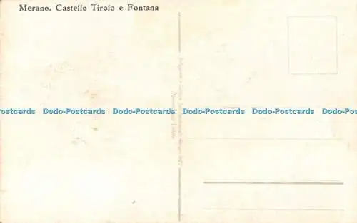 R511588 Meran Castello Tirol e Fontana Leo Baehrendt 1927