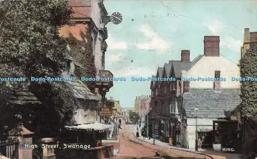 R510105 Swanage High Street Shureys Publications Serie Kunst Postkarten K