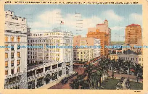 R513878 Kalifornien mit Blick auf den Broadway vom Plaza U S Grant Hotel im Foregro