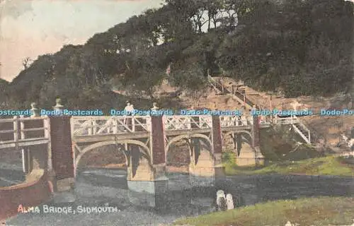 R513881 Sidmouth Alma Bridge G E C Post Card Specialist Bill Hopkins Collection