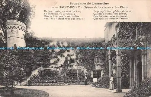 R513903 Souvenirs de Lamartine Saint Point Chateau de Lamartine Les Fleurs P Cha