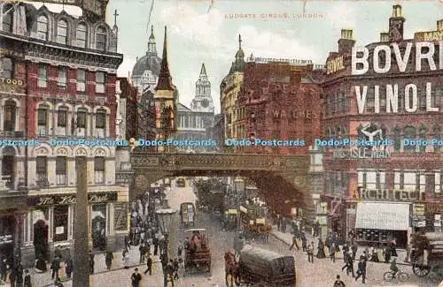 R511725 London Ludgate Circus Postkarte