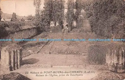 R513958 Abbaye de Port Royal des Champs S et O Ruines de l Eglise Prise du Sanct