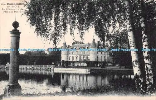 R513959 Rambouillet S et O Le Chateau vu de l Ile des Poules Forestier Union Pho