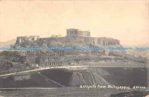 R510304 Athen Akropolis von Philopappos Engl Photo Co B P Prop