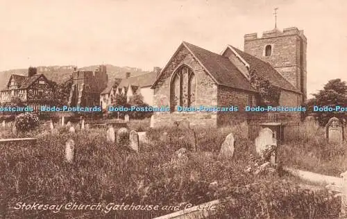 R511797 Stokesay Church Gatehouse and Castle F Frith No 62496