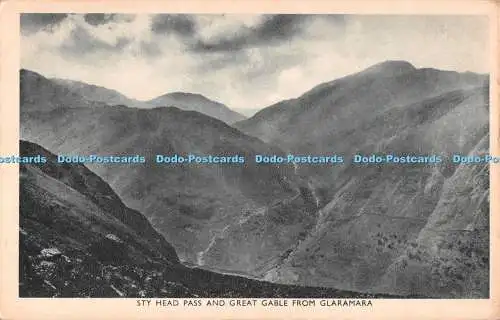 R511849 Sty Head Pass and Great Gable from Glaramara G P Abraham