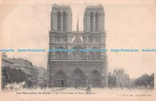 R510415 Merveilles de Paris Notre Dame de Paris de face L J and Cie