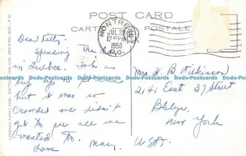 R514122 25 Place d Armes Quebec Lorenzo Audet Enr 1950