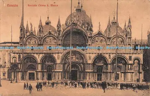 R510422 Venezia Facciata Chiesa S Marco A Scrocchi 1927