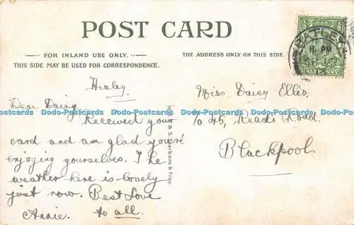 R514169 The Castle Scarborough W H S and S Scarboro and Filey 1913