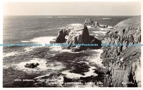 R514221 Enys Dodman Armed Knight Longships Lighthouse Lands End K 8957 Valentine