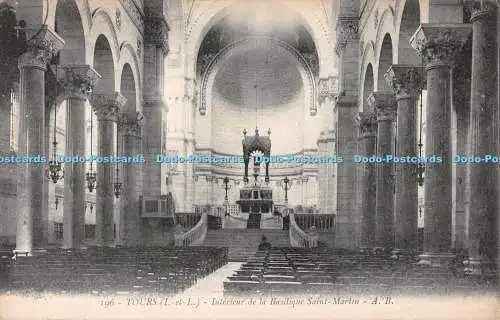 R514228 196 Tours I et L Interieur de la Basilique Saint Martin A B