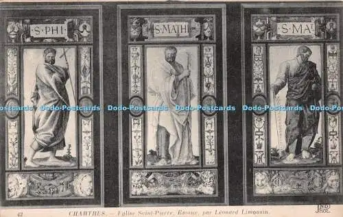 R514262 43 Chartres Eglise Saint Pierre Emaux Par Leonard Limousin ND Phot Ancie