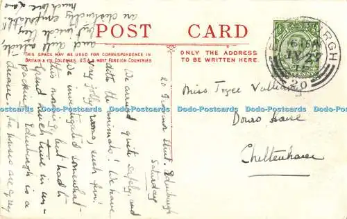 R514330 Edinburgh von Castle 1912