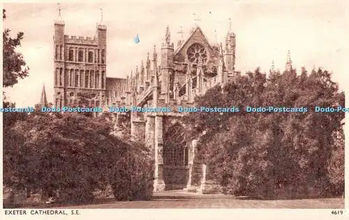 R514347 Exeter Cathedral S E 4619 Solograph Series De Luxe Photogravure E A Swee