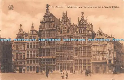 R514357 G Hermans 13 Anvers Maisons des Corporations de la Grand Place