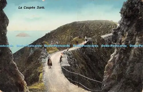 R514535 La Coupee Sark J Welch Postkarte