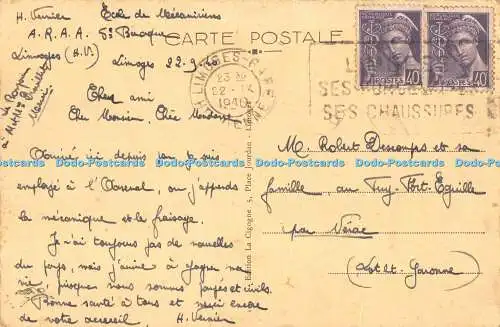 R512386 Limoges H V Les Jardins du Champ de Juillet Le Bassin La Cigogne 1940