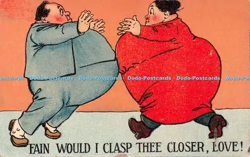 R512399 Oin Would I Clasp Thee Closer Love Postkarte