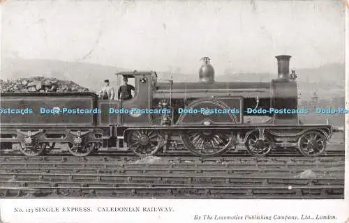 R514643 Caledonian Railway Single Express No 123 Locomotive Publishing Company