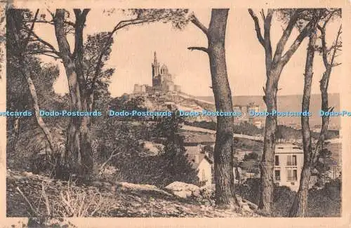 R512516 294 Marseille Notre Dame de la Garde vue a Travers les Pins LL Levy et N