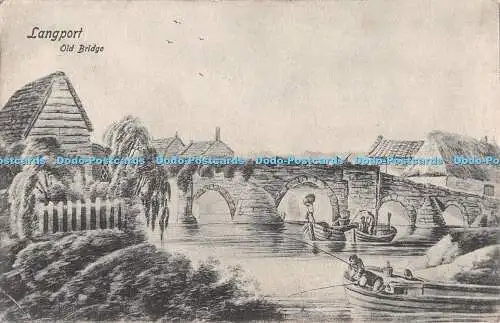 R514757 Langport Old Bridge G H Hemmel Herald Serie