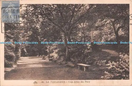 R514765 Le Pouliguen une Allee du Parc C A P