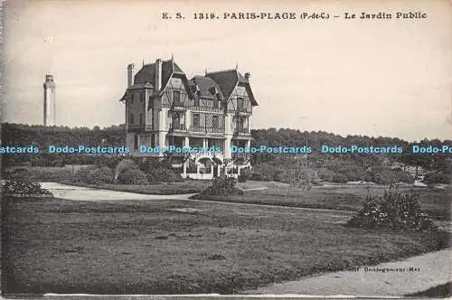 R512562 E S 1319 Paris Plage P de C Le Jardin Public